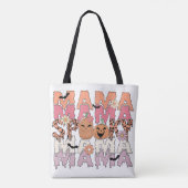 Spooky Mama Halloween Canvas tas (Achterkant)