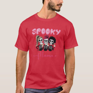 Spooky Mama Halloween Mama en ik vriend T-shirt