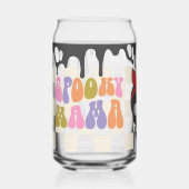 Spooky Mama Halloween Mok, Herfst Halloween Gift Blikvorm Glas (Voorkant)
