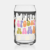 Spooky Mama Halloween Mok, Herfst Halloween Gift Blikvorm Glas (Achterkant)