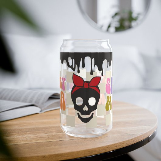 Spooky Mama Halloween Mok, Herfst Halloween Gift Blikvorm Glas