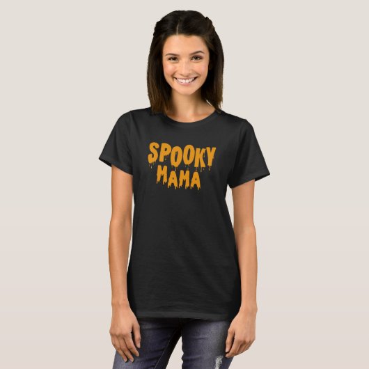 Spooky Mama Halloween T-shirt (Voorkant volledig)