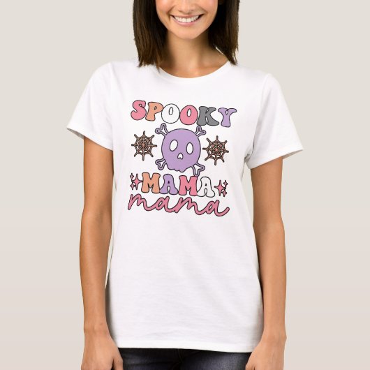 Spooky Mama Halloween T-Shirt (Voorkant)