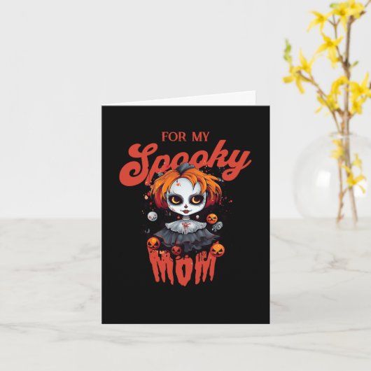 Spooky mama kaart (Gele Bloem)