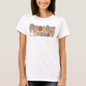 Spooky Mama Retro Halloween Mama En Ik Matching T-shirt (Voorkant)