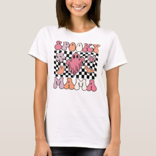 Spooky Mama Retro Halloween Schattigee Vintage T-shirt
