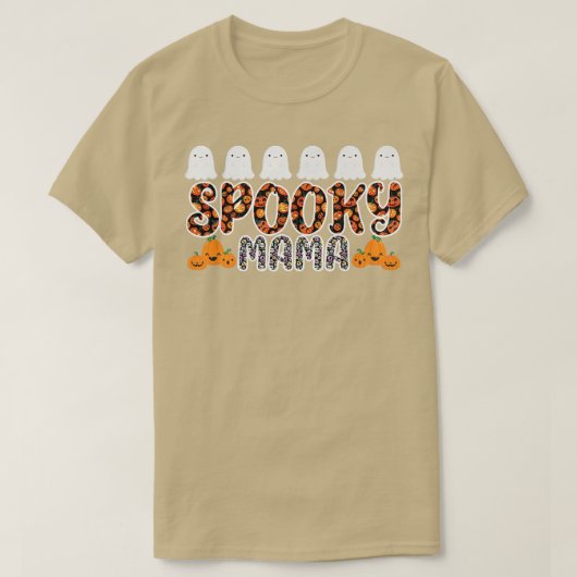 Spooky Mama Scary Halloween Mom Spooky Premium  T-shirt (Design voorkant)