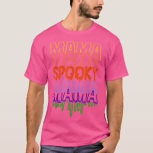 Spooky mama spooky mam blij halloween dag spooky t-shirt