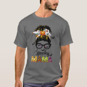 Spooky Mama T-shirt Spooky Ma Funny Ma Life Halwee (Voorkant)