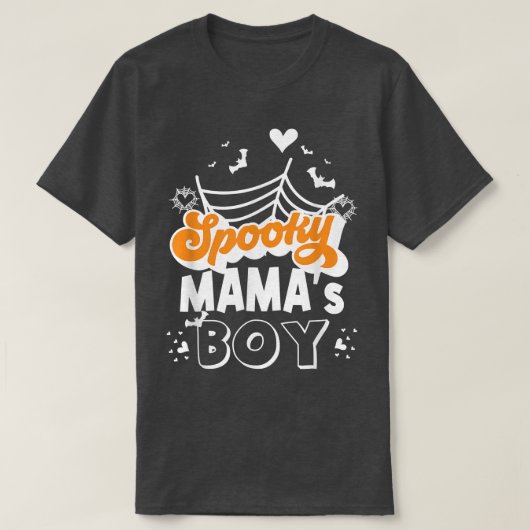 Spooky Mama's Boy Spooky Halloween boy T-shirt (Design voorkant)