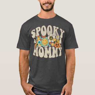 Spooky mamma Matching Retro Halloween Ghost Boo T-shirt
