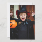 Spooky Mansion Halloween Costume Party Paars Kaart (Achterkant)