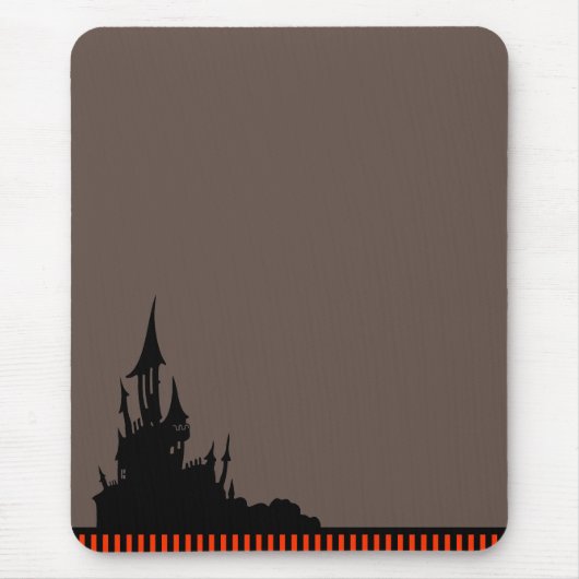 Spooky Mansion Halloween Mousepad Muismat (Voorkant)