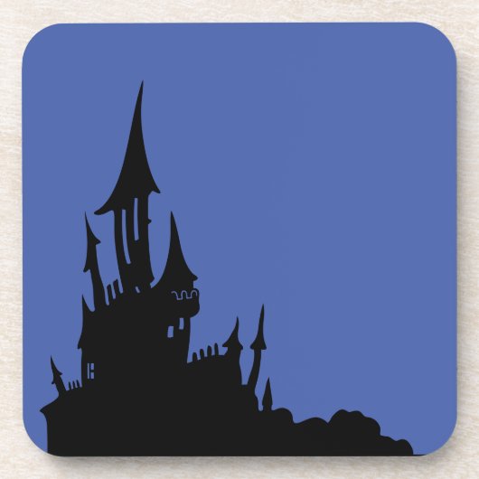 Spooky Mansion Halloween Plastic Onderzetter (Voorkant)