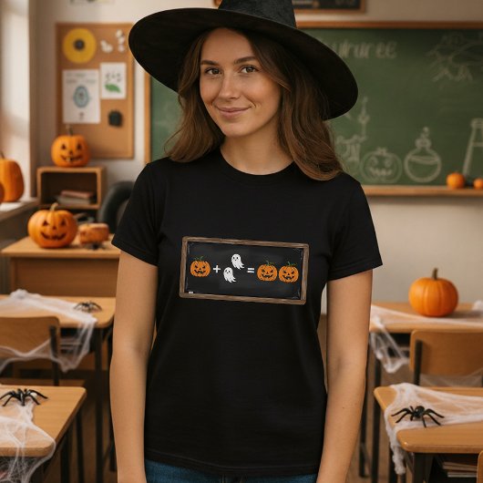 Spooky Math Pumpkin & Ghosts for Math Teachers  T-shirt