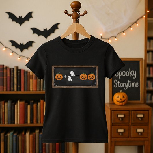 Spooky Math Pumpkin & Ghosts for Math Teachers  T-shirt