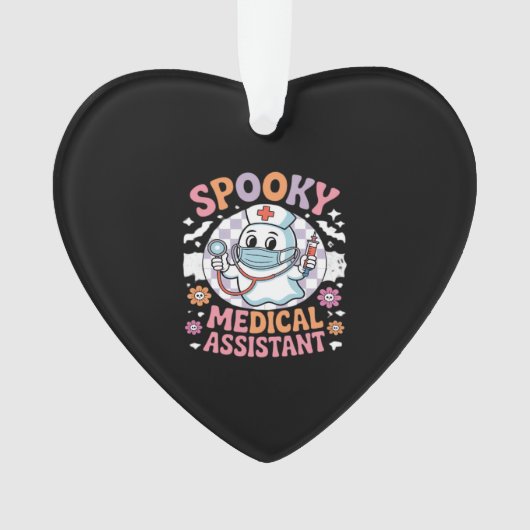 Spooky Medical Assistant Cute Halloween Essential Ornament (voorkant)
