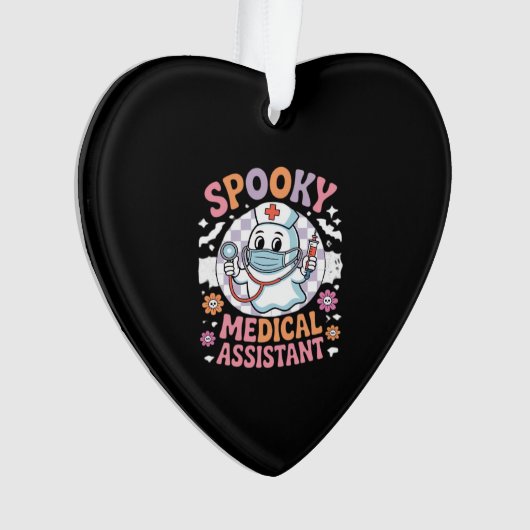 Spooky Medical Assistant Cute Halloween Essential  Ornament (voorkant)
