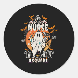 Spooky Medisch Chirurgisch Verpleegster Halloween Ronde Sticker