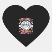 Spooky medische assistent Schattige Halloween Esse Hart Sticker (Voorkant)
