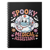Spooky medische assistent Schattige Halloween Esse Notitieboek (Voorkant)