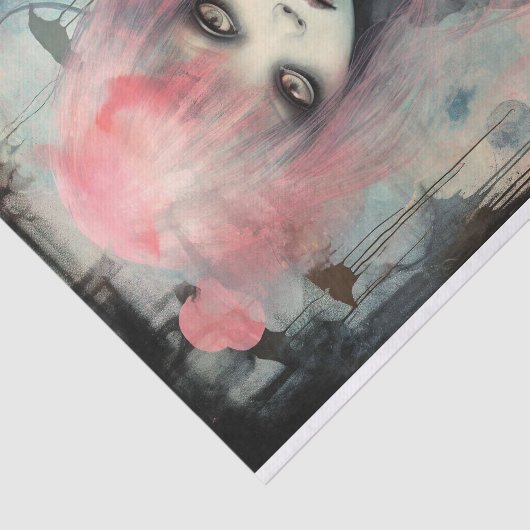 Spooky Meisje 10 Decoupage Papier (Detail)