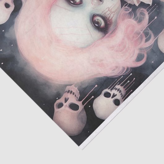 Spooky Meisje 11 Decoupage Papier (Detail)