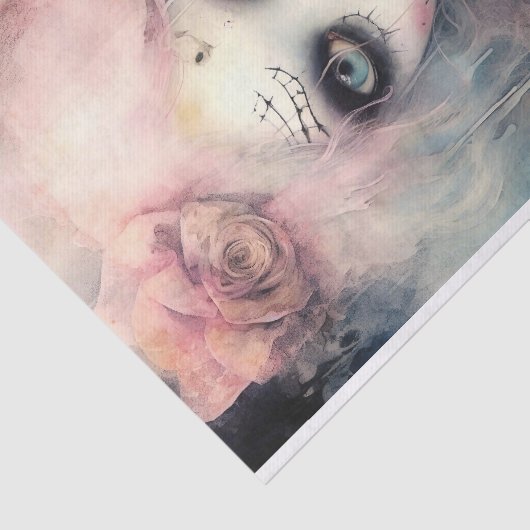 Spooky Meisje 16 Decoupage Papier (Detail)