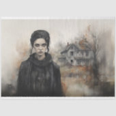 Spooky Meisje 1 Decoupage Papier (Voorkant)