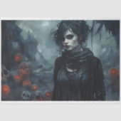 Spooky Meisje 4 Decoupage Papier (Voorkant)