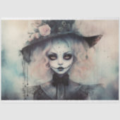 Spooky Meisje 5 Decoupage Papier (Voorkant)