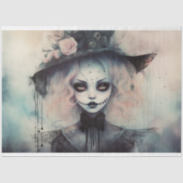 Spooky Meisje 5 Decoupage Papier