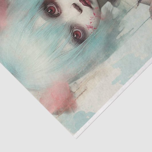 Spooky meisje 7 Decoupage Papier (Detail)