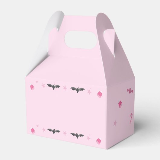 Spooky Meisje Halloween Verjaardagsfeestje Bedankdoosjes (Achterkant)