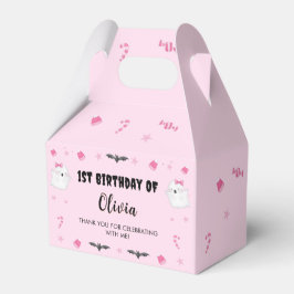 Spooky Meisje Halloween Verjaardagsfeestje Bedankdoosjes