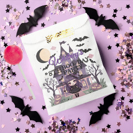 Spooky meisje Paarse verjaardagsfeestje Bedankzakje