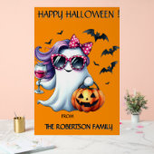 Spooky Meisjesachtige Geest Halloween  Acryl Bord (Huwelijk)