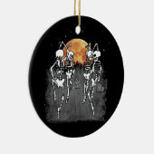 Spooky Meme Dansende Skeletons Ballet Dance Keramisch Ornament (Rechts)