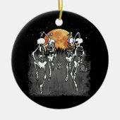 Spooky Meme Dansende Skeletons Ballet Dance Keramisch Ornament (Voorkant)