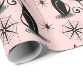 Spooky Meow Retro Atomic Cats Cadeaupapier (Rol Hoek)