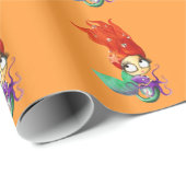 Spooky Mermaid met Octopus Cadeaupapier (Rol Hoek)