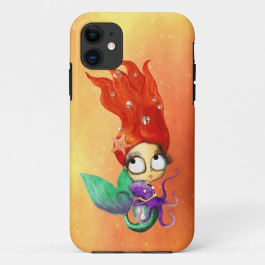 Spooky Mermaid met Octopus Case-Mate iPhone Case (Achterkant)