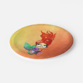 Spooky Mermaid met Octopus Papieren Bordje (Gekanteld)