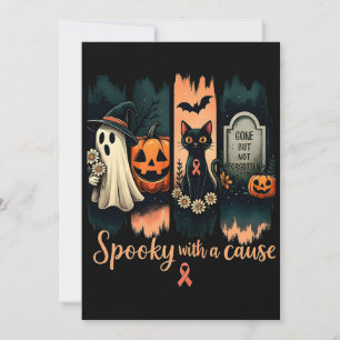 Spooky met een oorzaak - Halloween & Pink Ribbon Kaart
