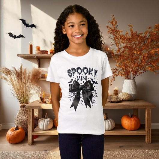 Spooky Mini Halloween (Black Bow Edition) T-shirt