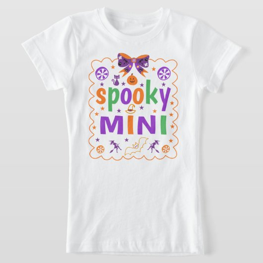 Spooky mini, Spooky mama Halloween T-shirt (Laagn)