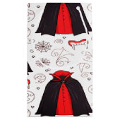 Spooky Minimal Dracula voor Halloween Klein Cadeauzakje (Achterkant)