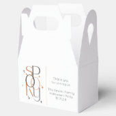 Spooky Minimale Retro Moderne Esthetische Hallowee Bedankdoosjes (Geopend)