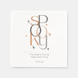 Spooky Minimale Retro Moderne Esthetische Hallowee Servet