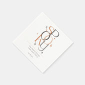 Spooky Minimale Retro Moderne Esthetische Hallowee Servet (Hoek)